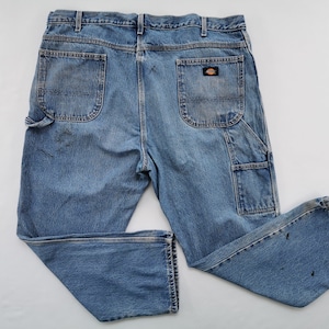 Dickies Jeans Distressed Vintage Größe 42 Dickies Denim Hose Vintage Dickies Carpenter Workwear Denim Jeanshose Größe 41/42x28