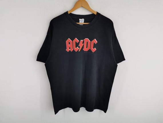 ACDC Shirt Vintage 90's ACDC American Band Tee T Shir… - Gem
