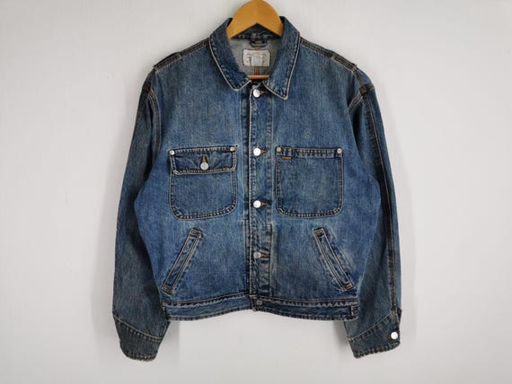 ポロ ラルフローレン ジャケット ダメージ加工 ヴィンテージ 90年代