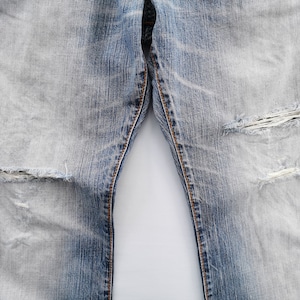 Edwin 505 Jeans Slitna Vintage Storlek 32 Edwin Denimbyxor Edwin 505 Tillverkade i Japan Denimjeans Storlek 34/35x31 bild 9