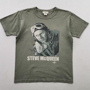 Toys McCoy Steve McQueen Shirt Toys McCoy Steve McQueen Army Air Kräfte T-Shirt Made In Japan Größe M