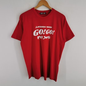 Ralliart Shirt Vintage Ralliart Mitshubishi Motors &quot;&quot;Go Go Kundgebung Japan&quot;&quot; T-Shirt Größe M