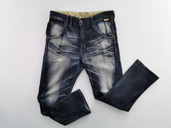 Edwin E Function Jeans Distressed Size 30 Edwin D… - image 3