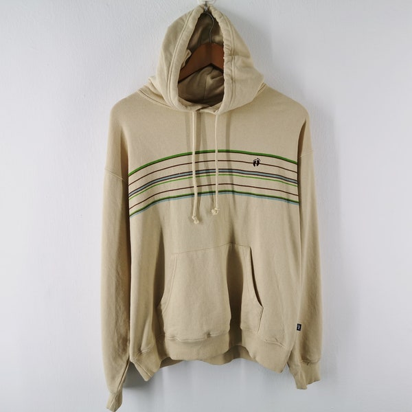 Hang Ten Hoodie Hang Ten Pullover Hang Ten Striped Pullover Hoodie Sweatshirt Size L