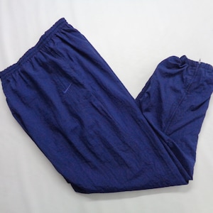 Nike Pants Vintage Size XL Nike Track Bottom Pants 90s Nike Nylon Tracksuit Size 33/44x31
