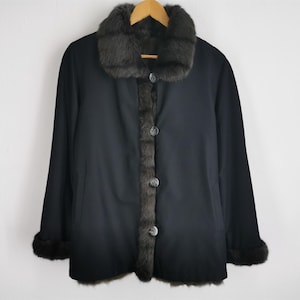 Balmain Jacket Vintage 90&#39;s Balmain Reversible Coat Size M