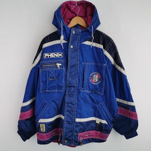 FIS International Ski Federation Jacket Vintage FIS International Ski Federation Phenix Multicolor Winter Ski Jacket Size L