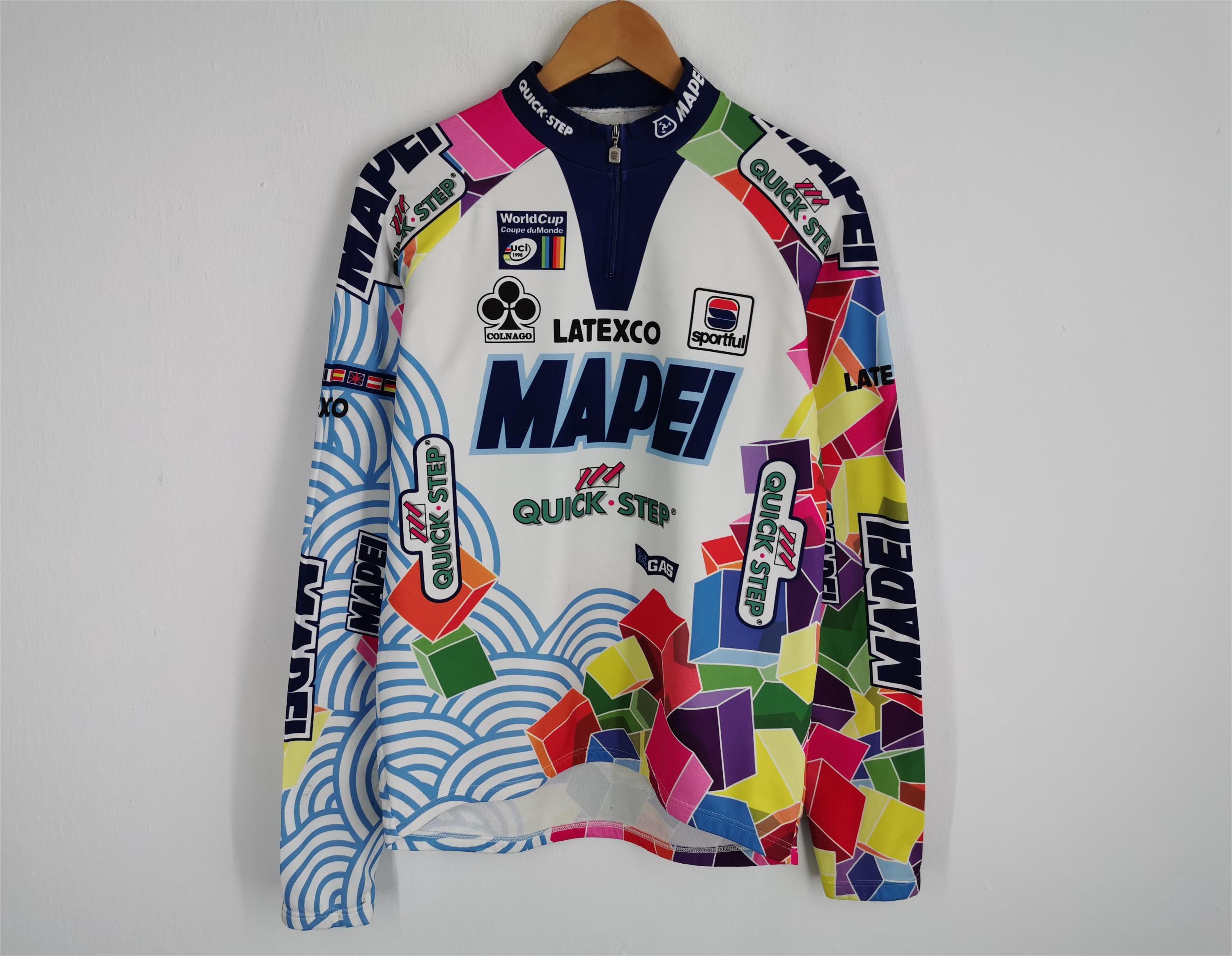 【希少】MAPEI マペイ　Italy　イタリア　サイクリングジャージ　M 希少】MAPEI マペイ Italy イタリア サイクリングジャージ M