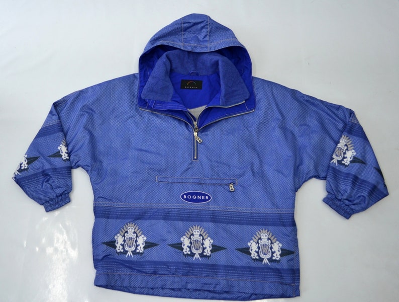 Bogner Jacket Vintage Size Jaspo M Bogner Winter Jacket 90s Bogner Native Blue Ski Wear Winter Jacket Size LXL