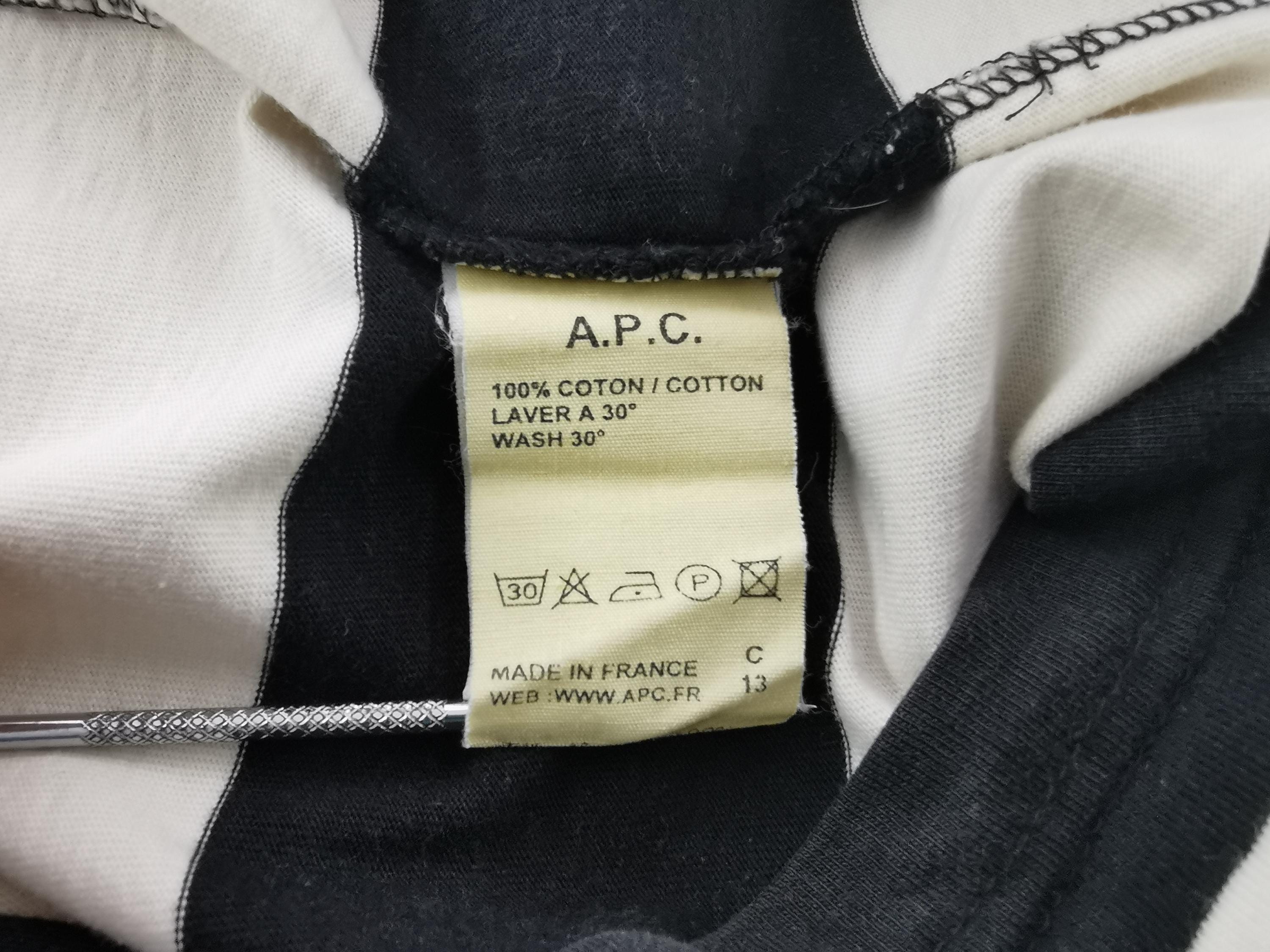 A.P.C. Shirt Vintage 90's A.P.C. Stripe Tee T Shirt Made in France
