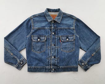 Levi's 507XX 2nd 90年代JO2 Vintage LEVI'S 507 Type 2 II Selvedge Denim Trucker Jacket Size 38