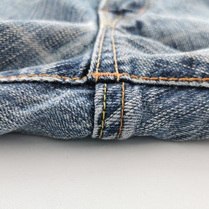 Edwin 505 Jeans Slitna Vintage Storlek 32 Edwin Denimbyxor Edwin 505 Tillverkade i Japan Denimjeans Storlek 34/35x31 bild 8