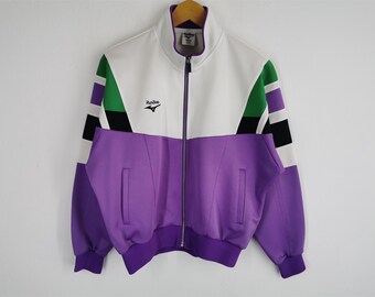 Mizuno Jacket Vintage Size Jaspo L Mizuno Color Block Windbreaker