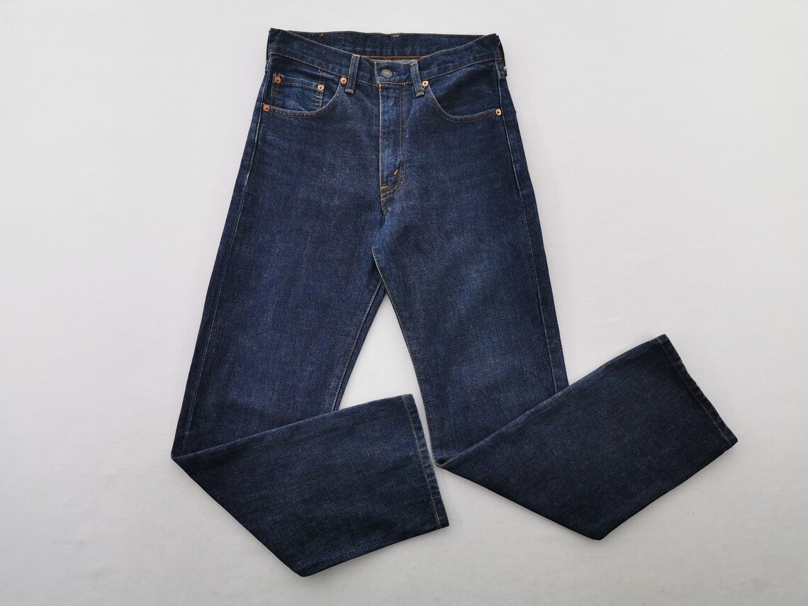 Vintage 90s Levis Lot 551Z LVC Selvedge Denim Jeans Made In Japan Size 30/28x36, foto 2 di 5