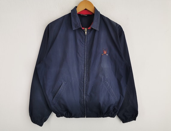 90s Ralph Lauren Harrington jacket usa Vintage 90s Ralph Lauren Harrington Jacket Tan Cream | Depop