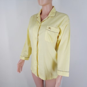 Burberrys Shirt Vintage Burberrys Pyjama 90er Jahre Burberry's Made In Japan Nova Karo Pyjamas Shirt Gr.M