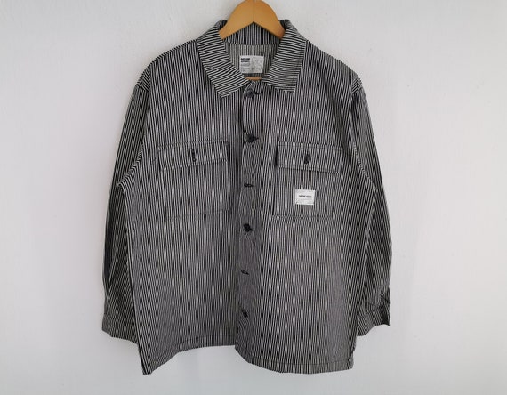 CAL O LINE ★美品★ HICKORY STRIPE JACKET Walk The Line In Cal O Line's Stripe Engineers Jacket