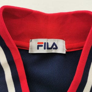 Fila Jacket Vintage Fila Multicolor Track Top Pullover Jacket Size M image 5