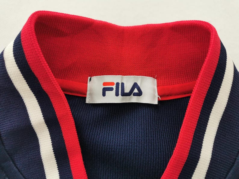 Fila Jacket Vintage Fila Multicolor Track Top Pullover Jacket Size M image 5