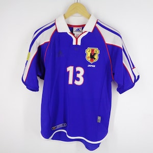 Japan Jersey Vintage Japan Shirt Vintage Japan By Adidas Yanagisawa #13 Made In Japan 2000 - 2001 World Cup Jersey Shirt Size S