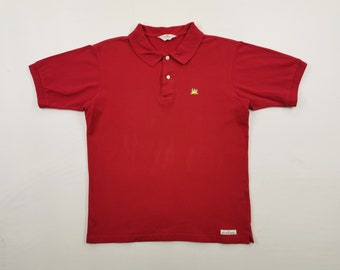 Jean Michel Basquiat Shirt Jean Michel Basquiat Polo Shirt Jean Michel Basquiat Crown Logo Pop Art Polo Shirt Size M