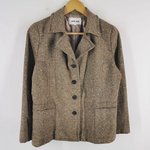 Hanae Mori Jacket Vintage Size 40 Hanae Mori Blazer Vintage Hanae Mori Made In Japan Wool Blazer Coat Size S/M