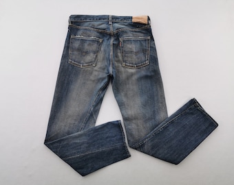 Levis 501 Jeans Distressed Vintage Levis 501 Made In USA Selvedge Denim Jeans Hose Größe 35/36x33