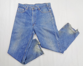 Calça jeans Levi's 515 vintage desgastada, tamanho 38. Calça jeans Levi's 515 vintage, tamanho 35/36x29,5.
