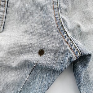Edwin 505 Jeans Slitna Vintage Storlek 32 Edwin Denimbyxor Edwin 505 Tillverkade i Japan Denimjeans Storlek 34/35x31 bild 10