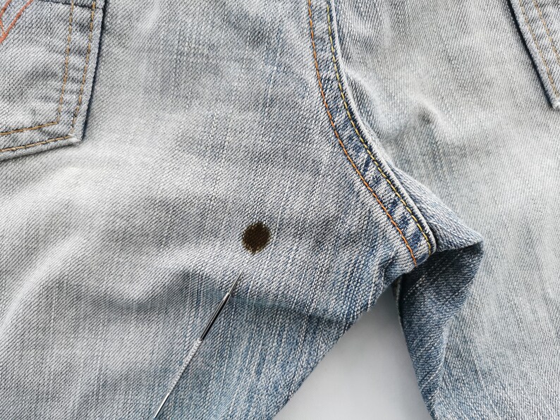 Edwin 505 Jeans Slitna Vintage Storlek 32 Edwin Denimbyxor Edwin 505 Tillverkade i Japan Denimjeans Storlek 34/35x31 bild 10