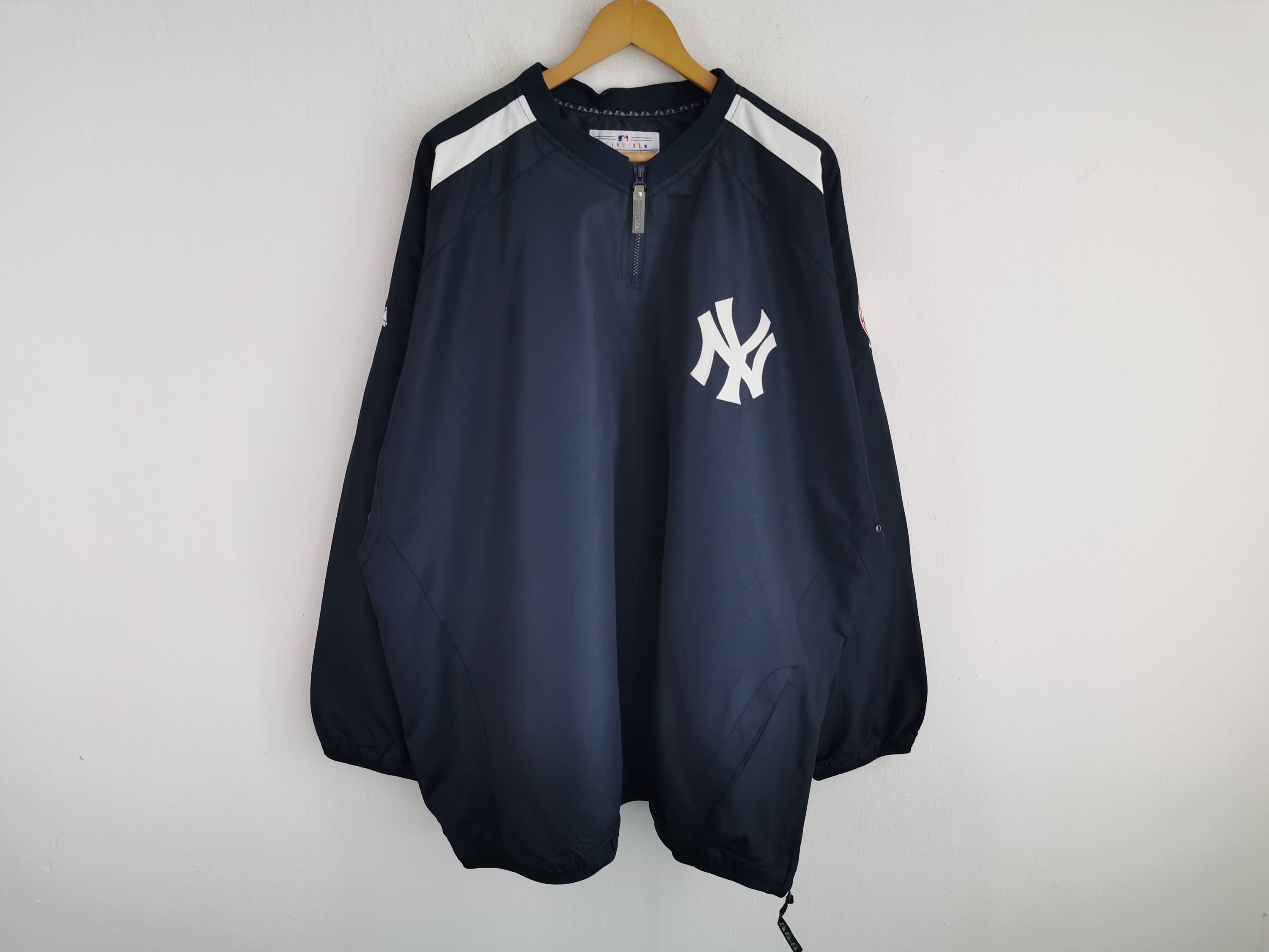 Veste Coupe-vent New York Yankees – Majestic – 1/4 Zip – Taille XL – Occasion