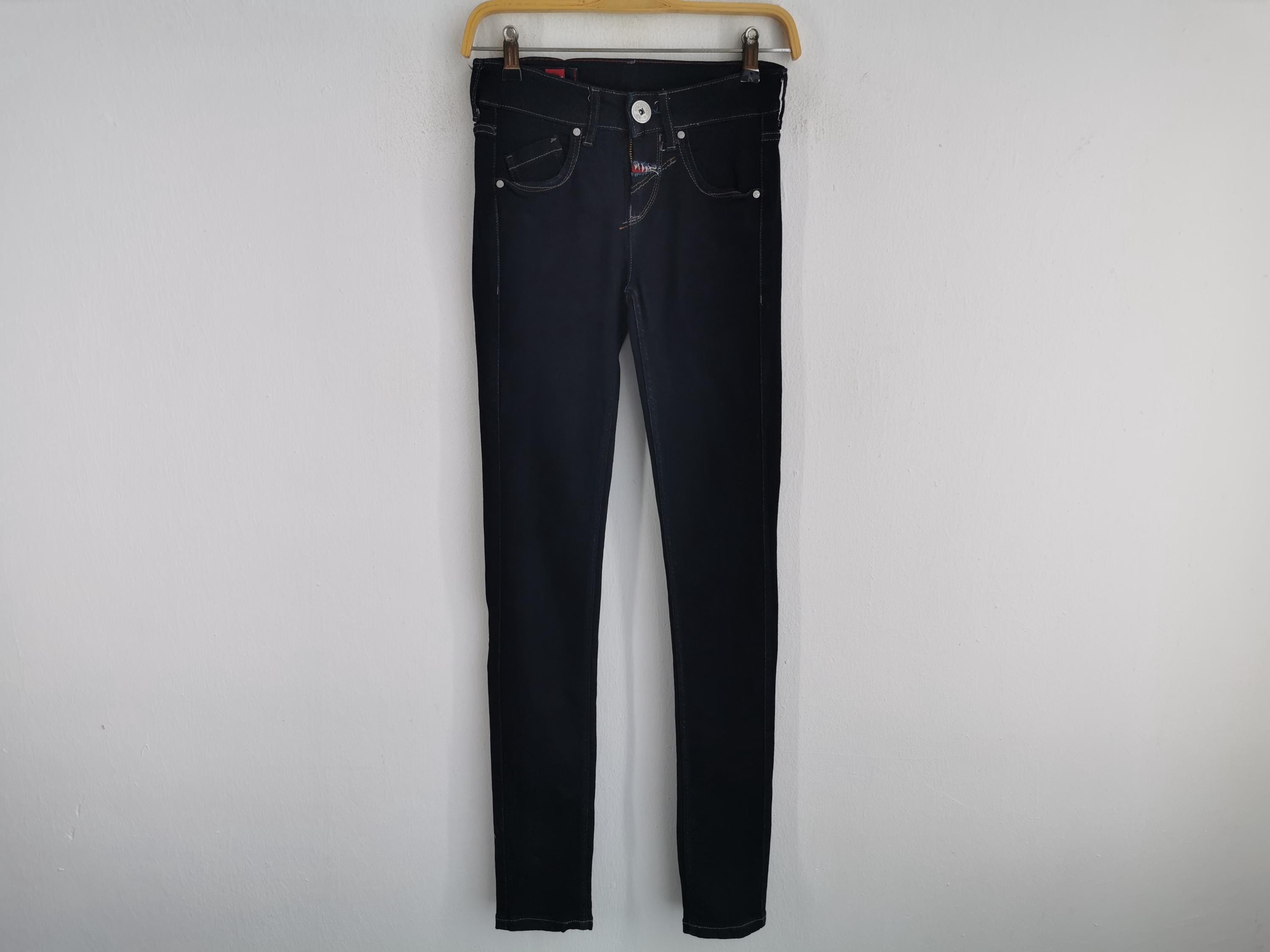 Jean Droit Noir 7/8 Femme - Marque Girbaud, Taille 34 (38i/32D) - Coton, Bon état - Occasion