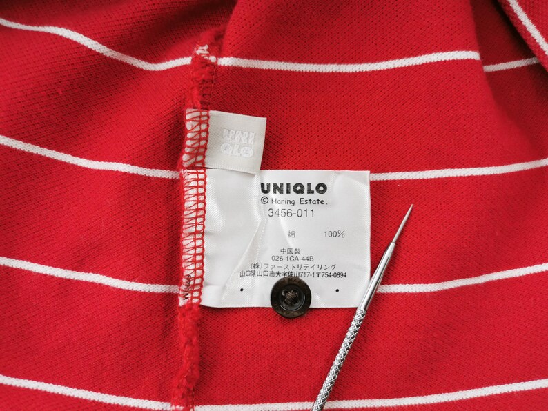 Camisa Keith Haring Camisa polo a rayas Keith Haring Pop Art Talla L imagen 7