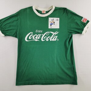 Coca Cola World Cup 94 Shirt Vintage Size F Coca Cola T Shirt 90s