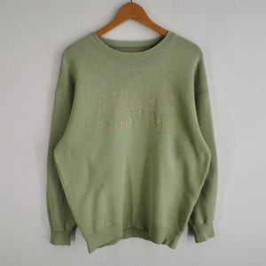 Chaps Ralph Lauren Sweatshirt Vintage 90&#39;s Chaps Ralph Lauren Big Logo Pullover Sweatshirt Made In Japan Size M