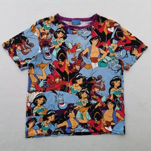 Shirt Aladdin Disney Aladdin Cartoon overprint T-shirt maat M