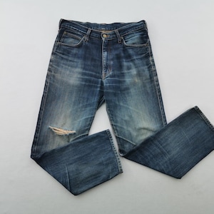 Distressed Wrangler Jeans Vintage Wrangler Denim Jeans Size 34