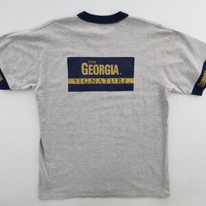 エンジョイ ジョージア シャツ ヴィンテージ エンジョイ ジョージア シグネチャー リンガー Tシャツ サイズ L