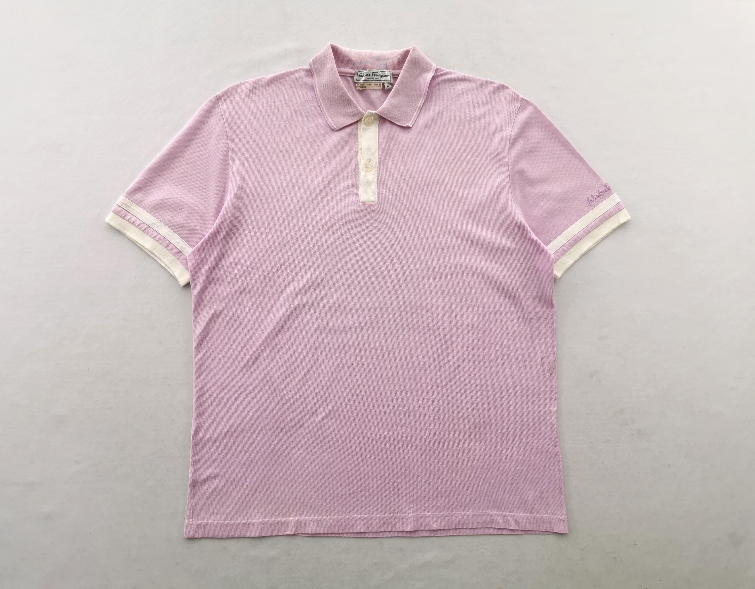 【Salvatore Ferragamo】1990s Polo Shirt Rare Design Vintage Brand Salvatore Ferragamo Polos 1990s - Etsy