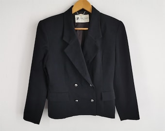 Courreges Jacka Vintage 90-tals Courreges Kavaj Ullkappa Dam Storlek M
