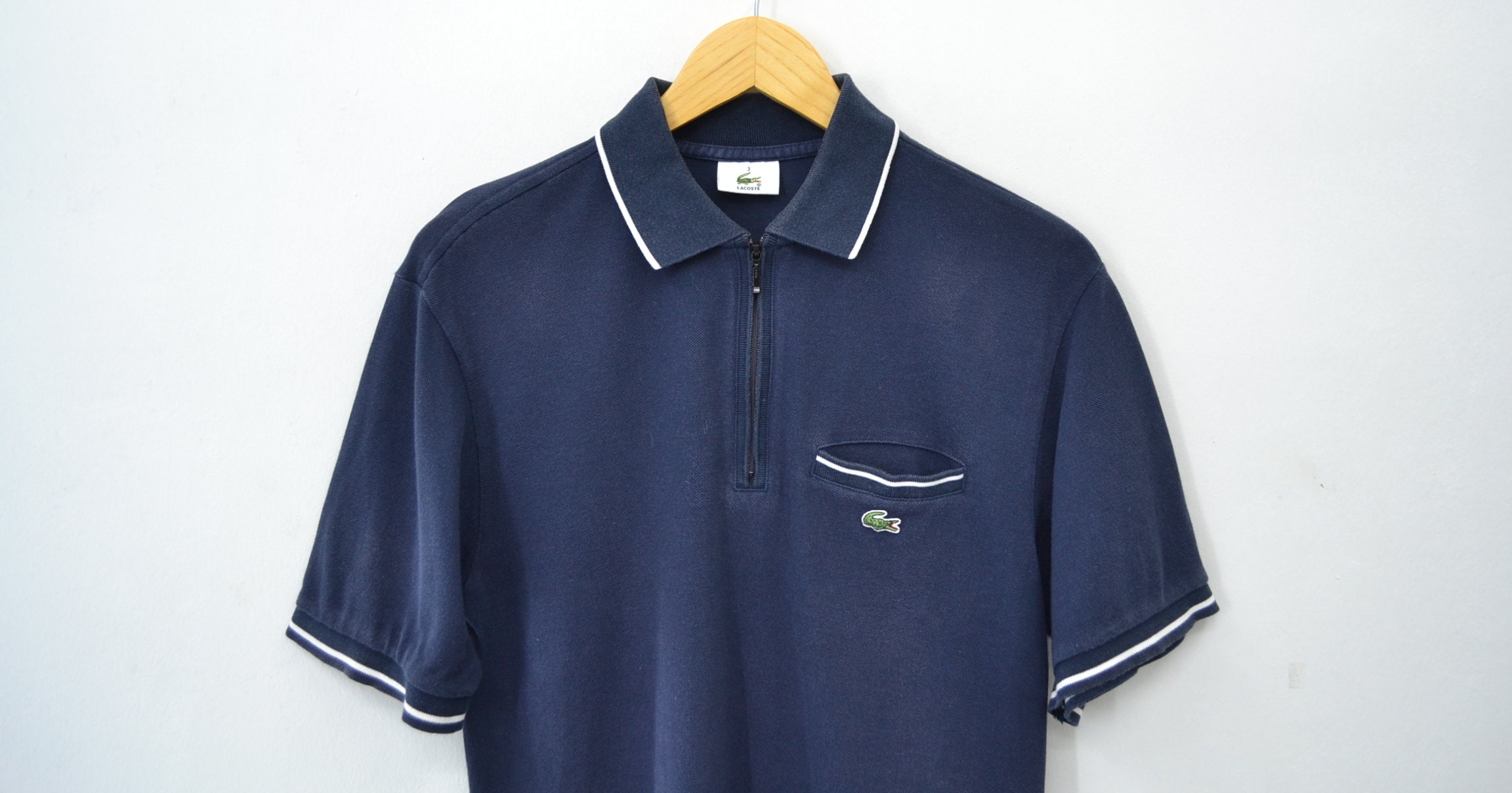 Lacoste Shirt Vintage Size 3 Lacoste Polo Shirt 90s Lacoste | Etsy
