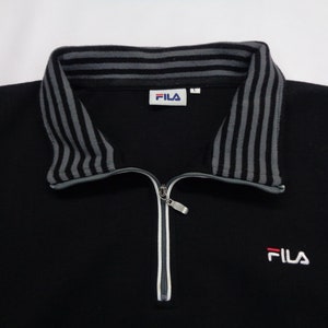 Fila Sweatshirt Vintage Fila Pullover Vintage Fila Half Zipper Pullover Sweatshirt Size L image 6