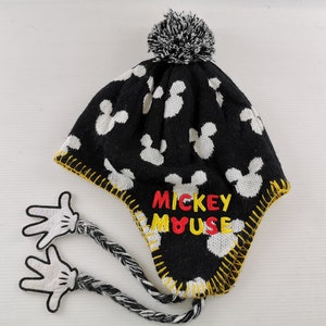 Mickey Mouse Beanie Vintage Mickey Mouse Heart Hat Vintage Mickey Mouse Snow Cap