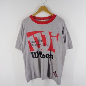 Wilson Shirt Vintage Wilson T Shirt Vintage Wilson Made In Japan Big Logo Tee T Shirt Size L