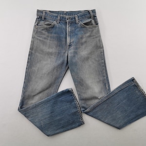 Levis Jeans Distressed Vintage 80er Jahre Levis Orange Tab Bootcut Denim Jeans Größe 32