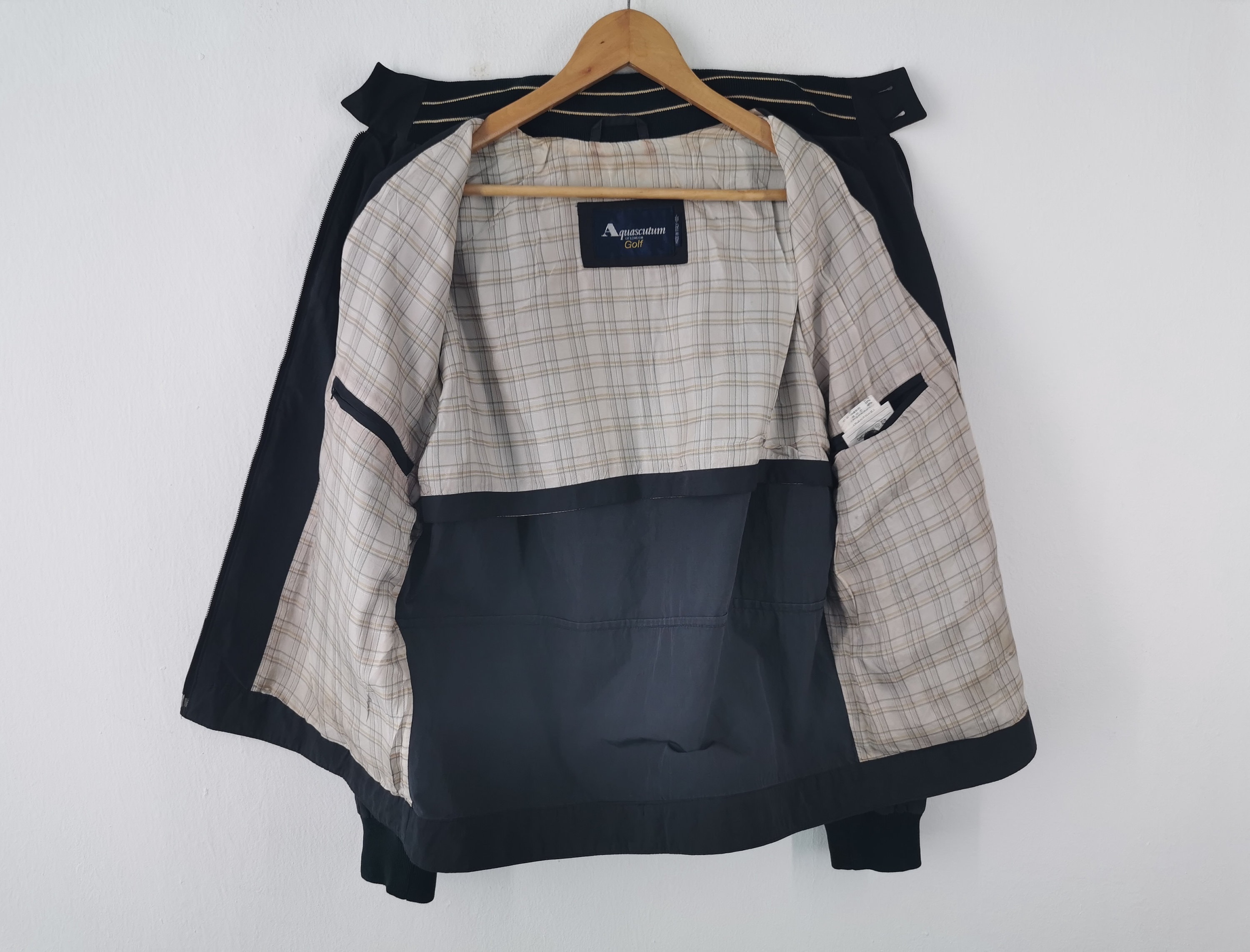 Aquascutum Jacket Vintage Aquascutum Windbreaker Aquascutum Golf Made in Italy Harrington Jacket Size M L Etsy Hong Kong
