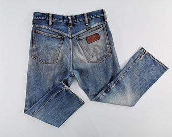 Wrangler Jeans Distressed Vintage Wrangler Denim Pants Vintage Wrangler Denim Jeans Pants Size 32/33x28