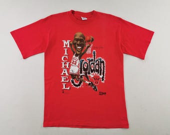 マイケル•ジョーダン　NBAブルズ　Tシャツ　レッド 未使用品】 JORDAN マイケル・ジョーダン NBA ブルズ Tシャツ