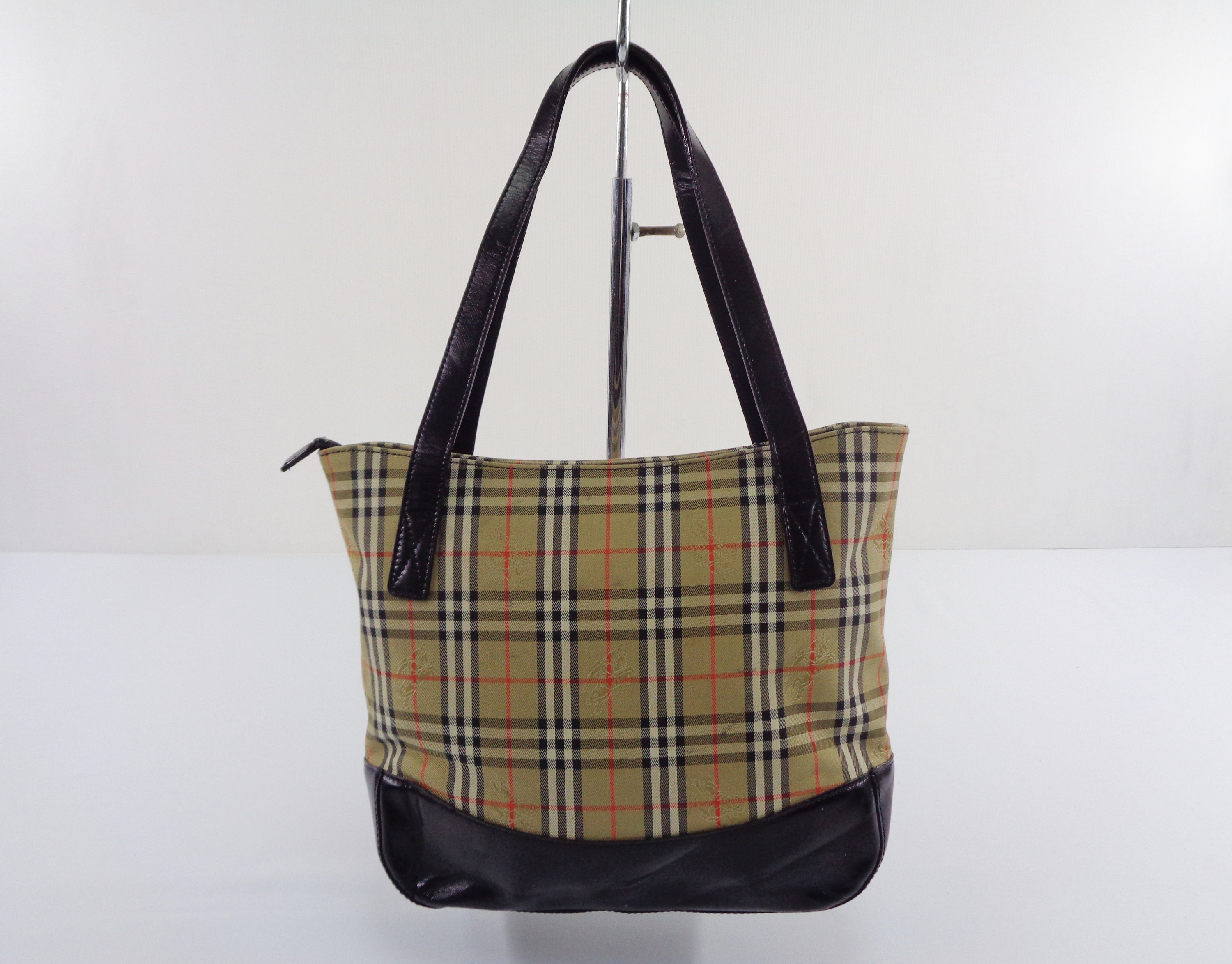 Burberry's Vintage 90s Burberrys Classic Nova Check Brown - Etsy