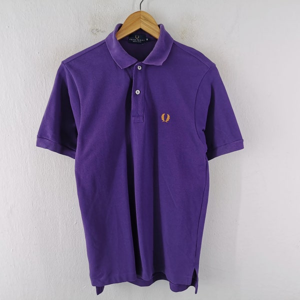 Fred Perry Shirt Vintage Fred Perry PlainPolo Shirt Made in Japan Size M